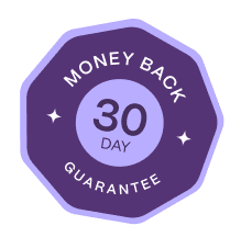 30-day money-back guarantee seal